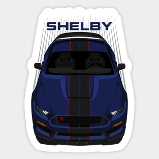 Ford Mustang Shelby GT350R 2015 - 2020 - Kona Blue - Black Stripes Sticker
